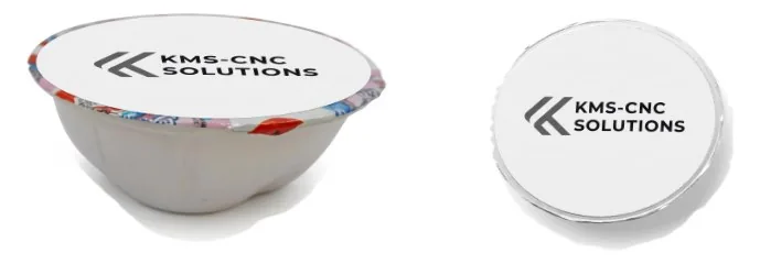 Typische Produkte und Gebinde für Befüll- und Verschließmaschine für Kunststoffbecher