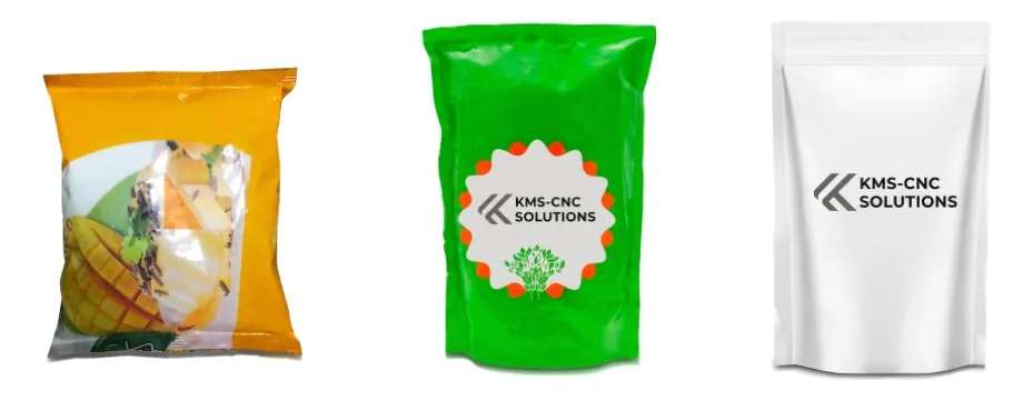 Typische Produkte und Gebinde für Verpackungsmaschine für Pulver mit einer Station