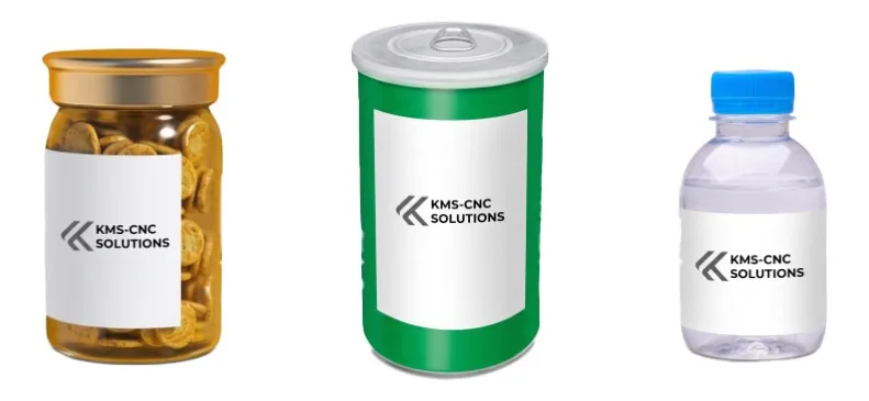 Typische Produkte und Gebinde für Wassergekühlte Aluminiumfolien-Versiegelungsmaschine