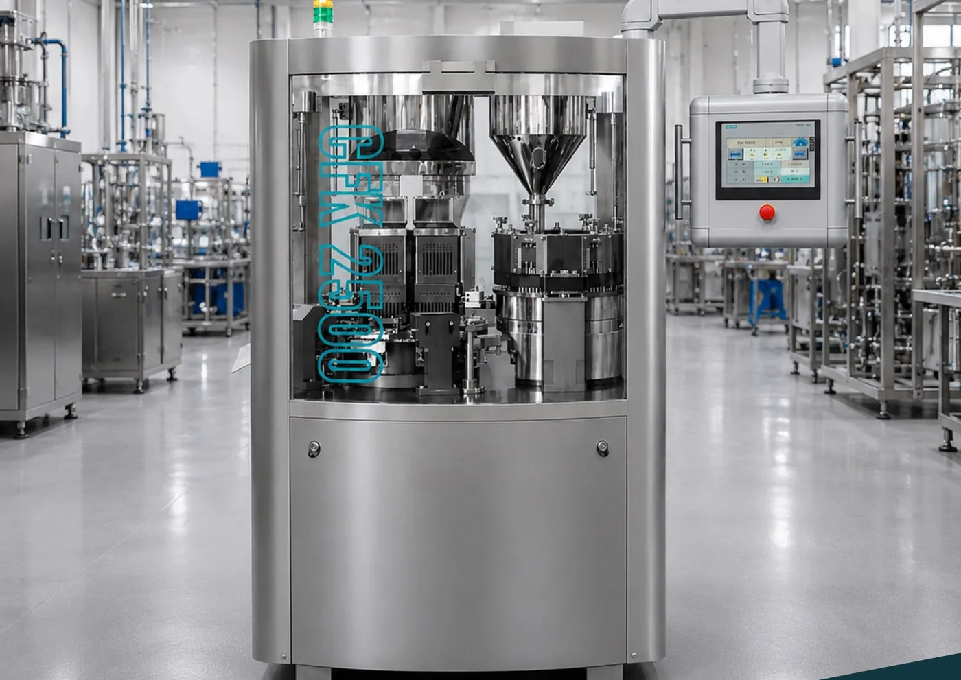 CFK-2500C – Vollautomatische Kapselfüllmaschine für Pulver und Pellets