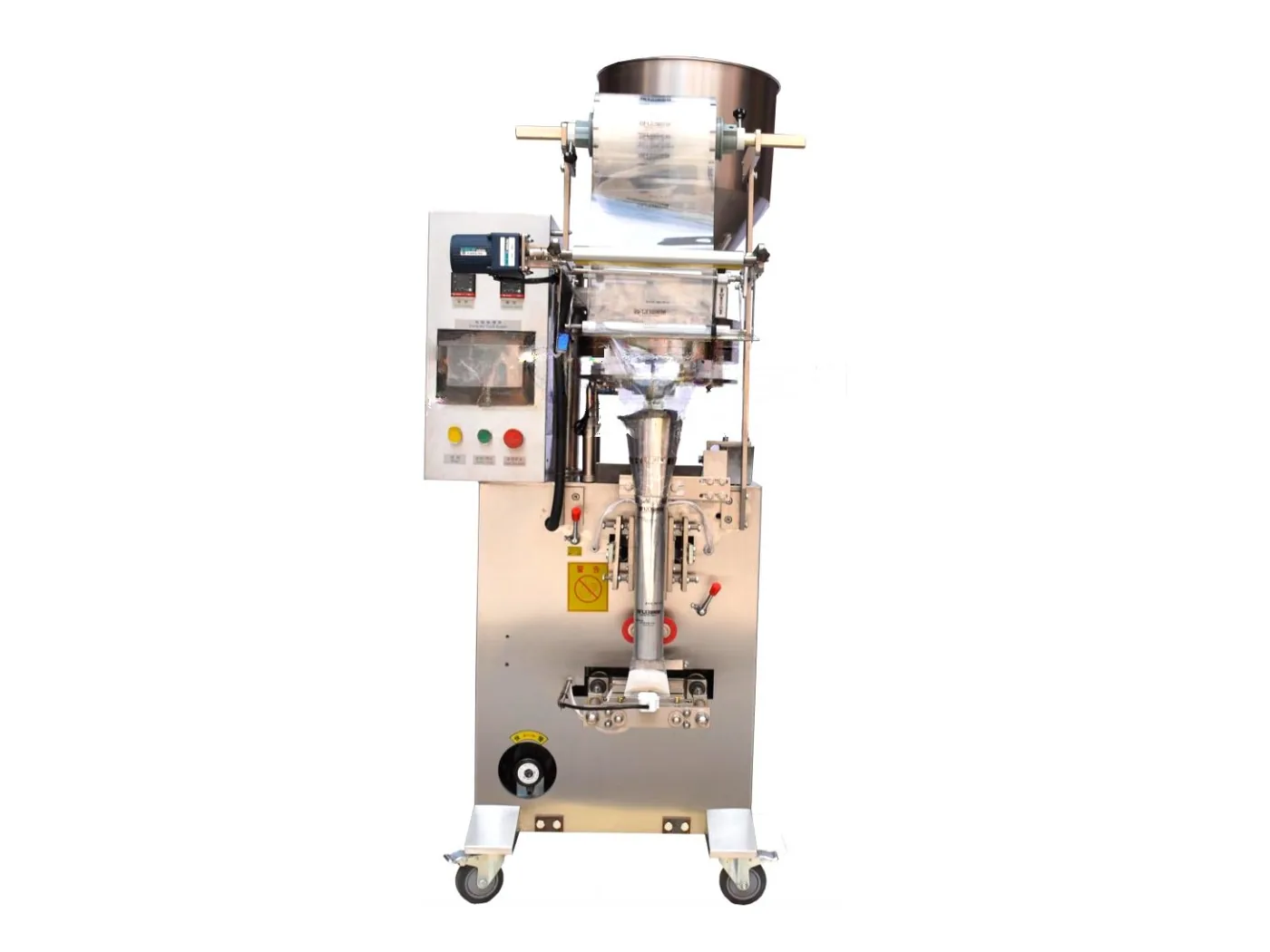 Verpackungsmaschine für Beutel mit Granulat – Kompakte Beutelmaschine für lose Granulate wie Kaffee, Trockenmittel, Gewürze und Mais